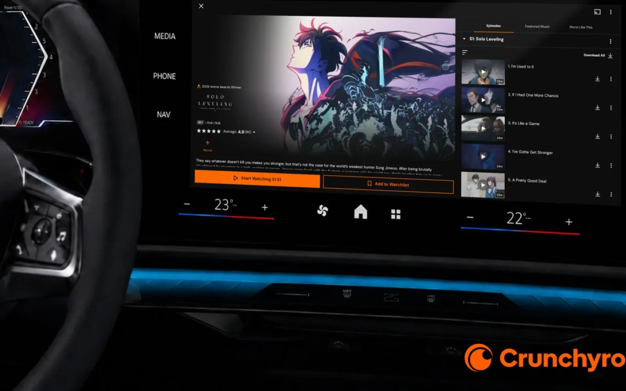 Crunchyroll Brings Anime Streaming to BMW and Mini Cars
