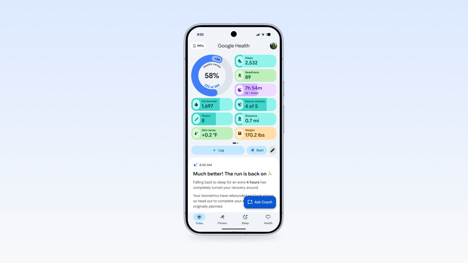 Google Health Update Improves Manual Workout Logging