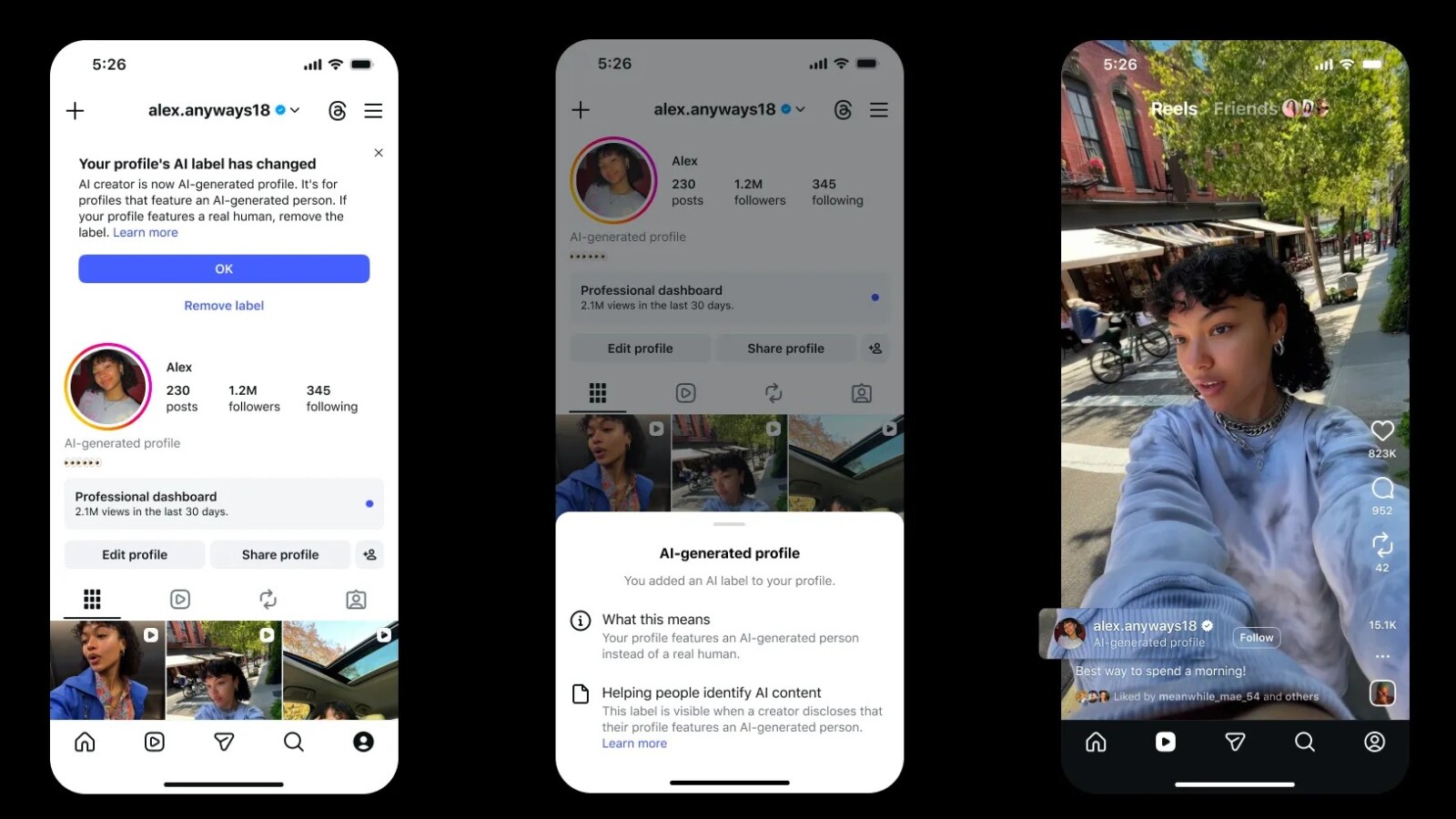 Instagram to Label AI-Generated Influencer Profiles - AI-generated profile label