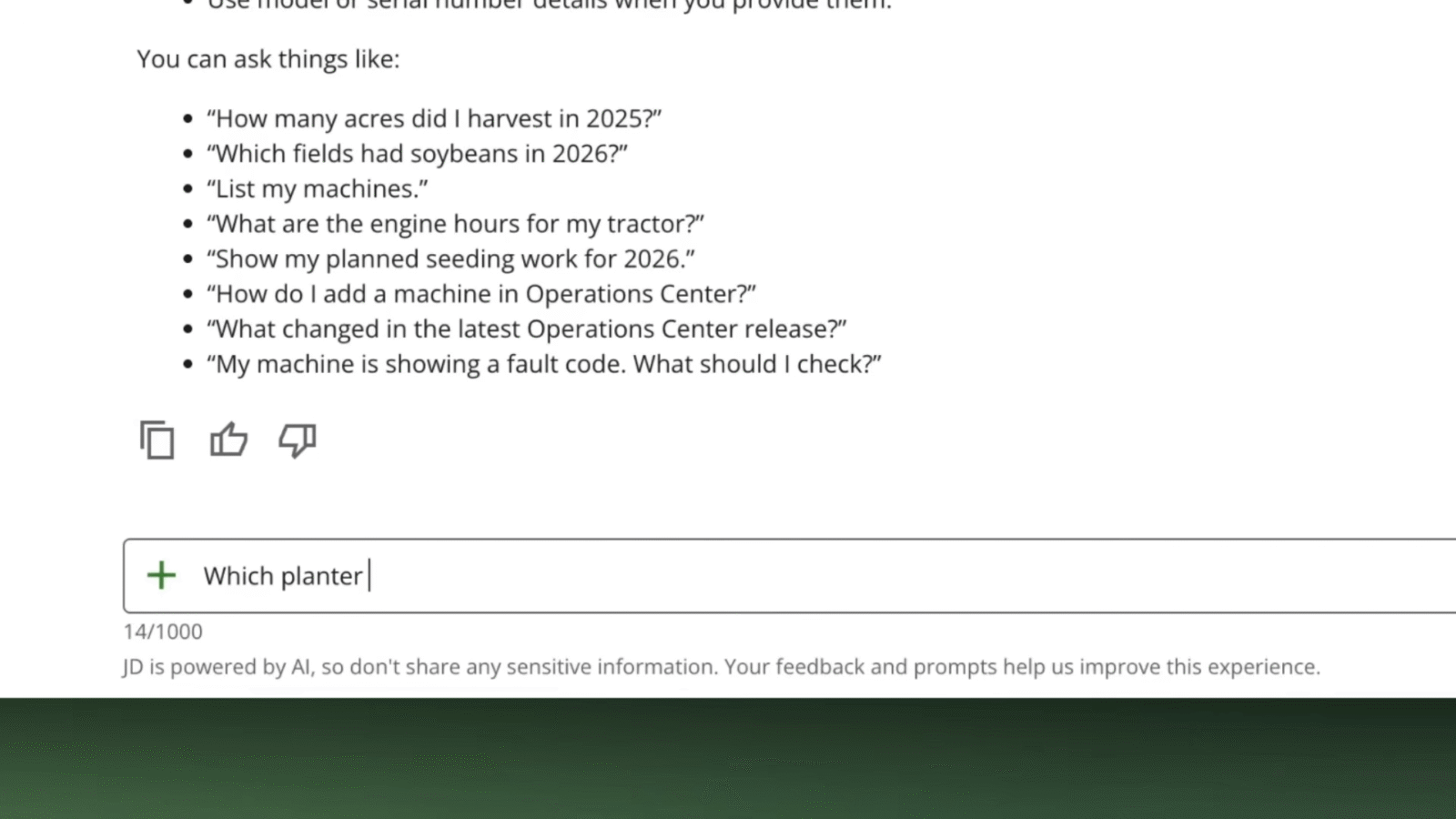 John Deere Launches JD AI Chatbot for Farmers - John Deere JD AI