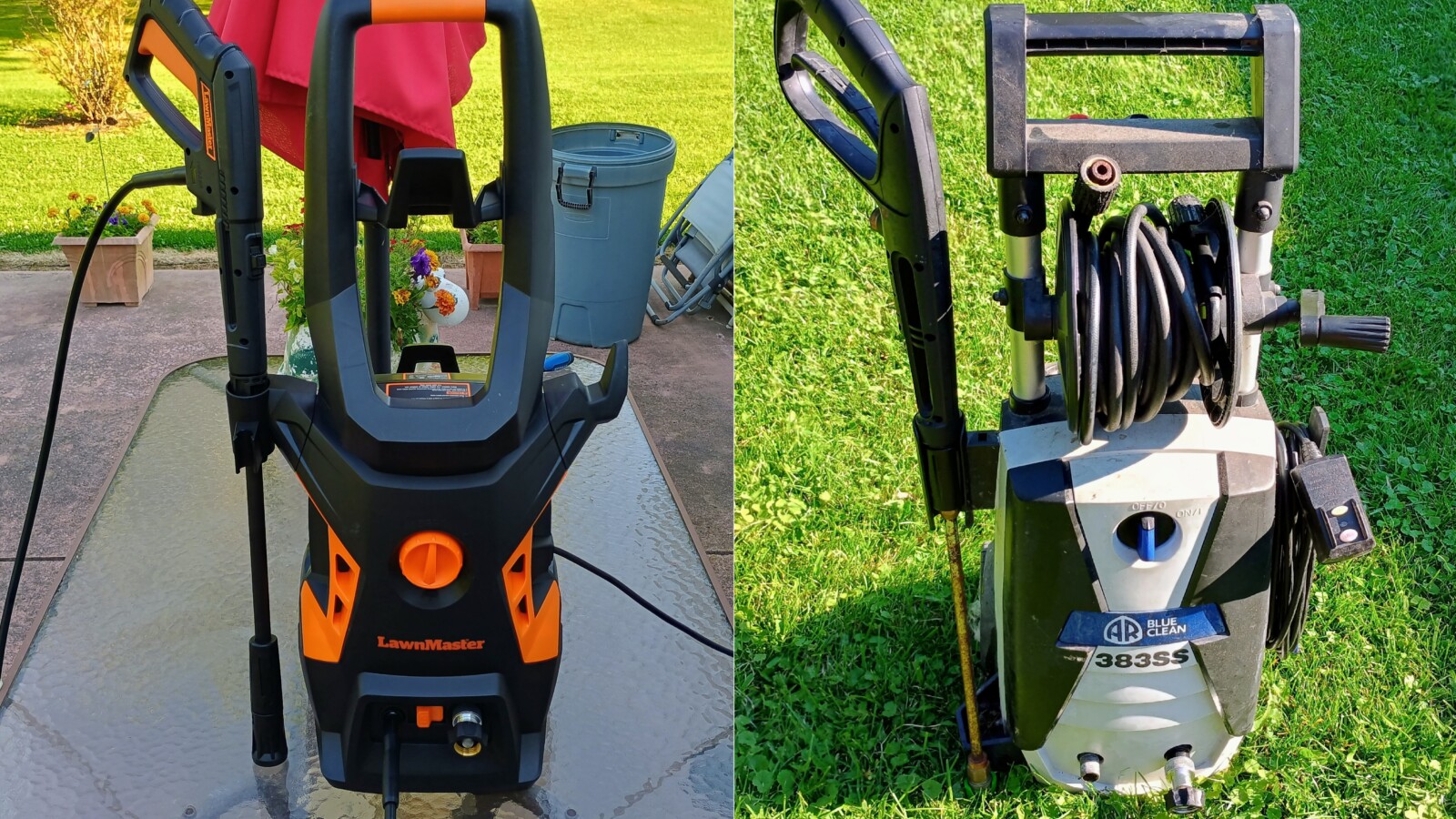 LawnMaster LT506-2000A Rivals a Pricier AR Blue Clean 383SS - budget electric pressure washer