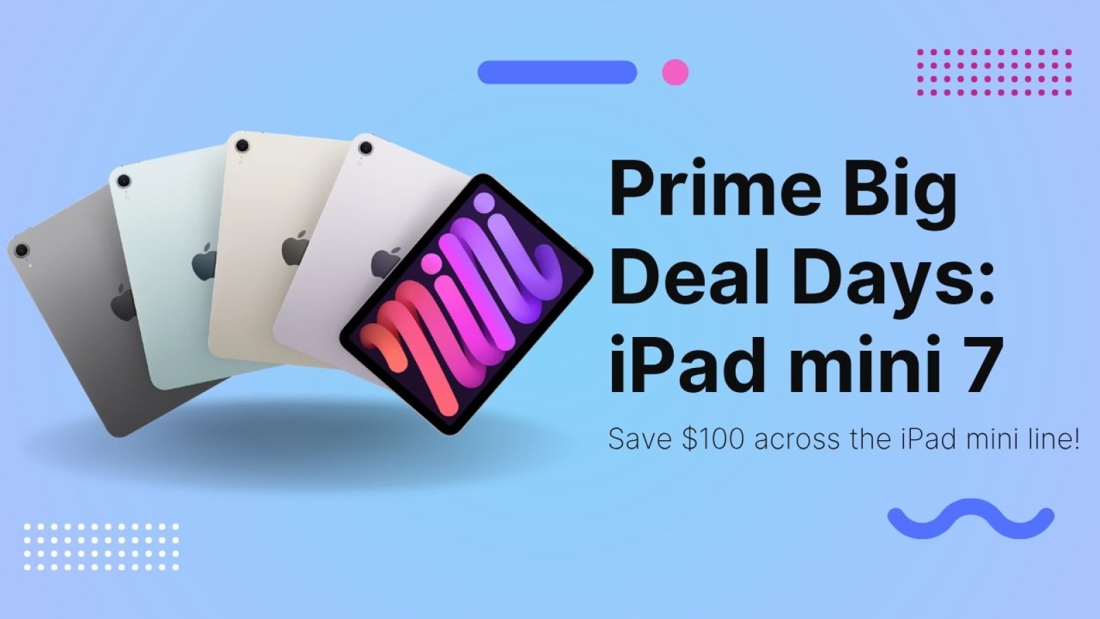 iPad mini 7 Drops £75 Ahead of Prime Big Deal Days